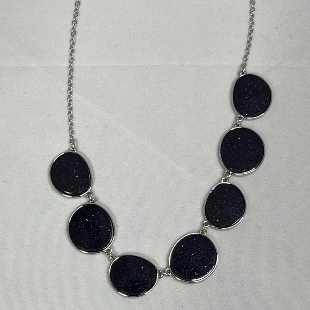 Ballet moonstone silver toned necklace